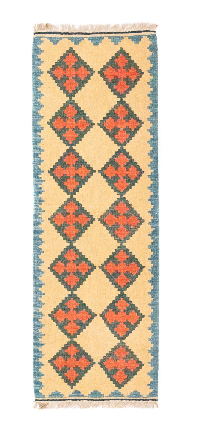 Tappeto corsia Tappeto Kelim - Orientale - 200 x 60 cm - beige