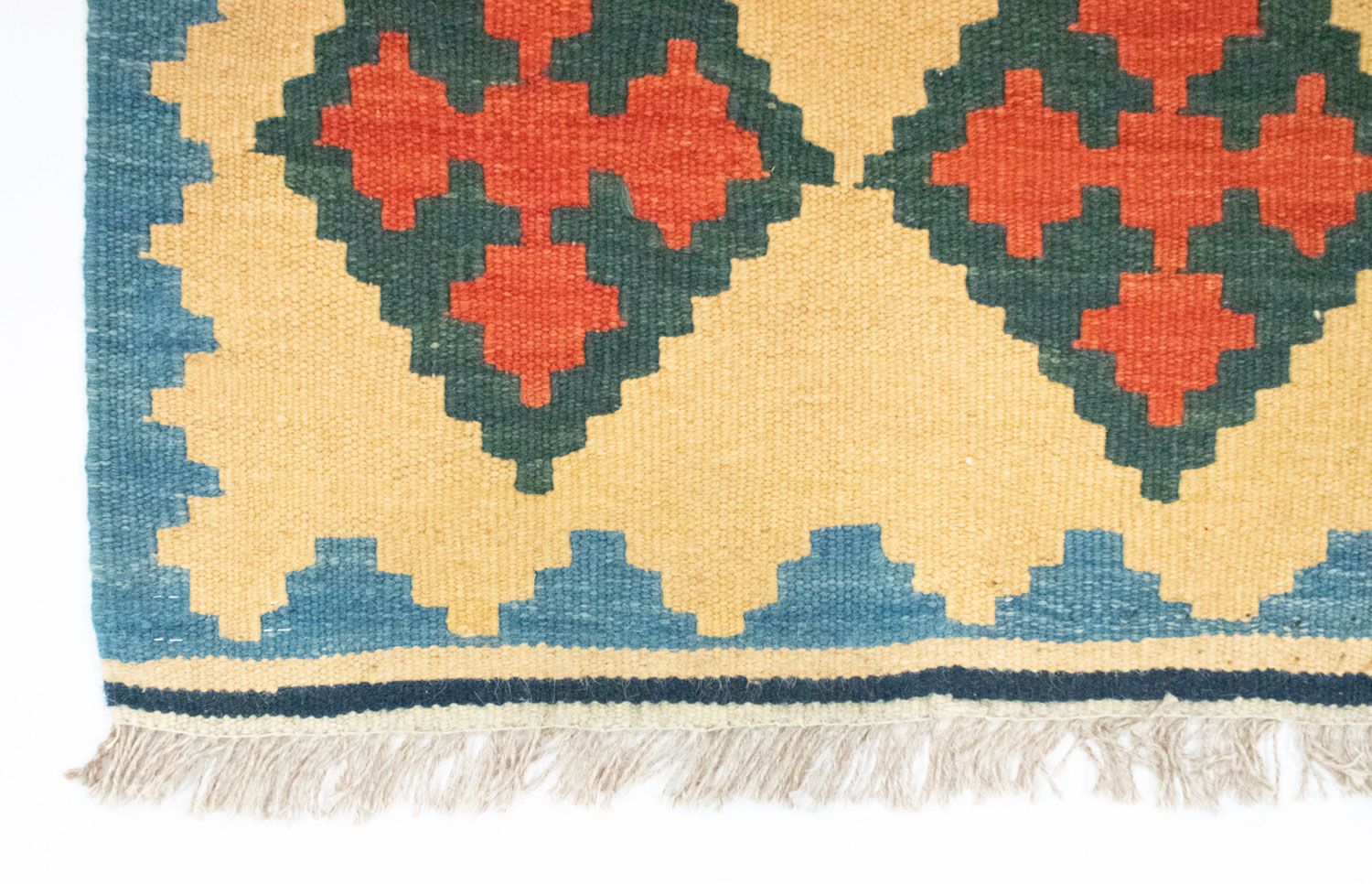 Tappeto corsia Tappeto Kelim - Orientale - 200 x 60 cm - beige