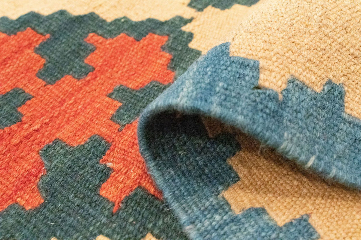 Tappeto corsia Tappeto Kelim - Orientale - 200 x 60 cm - beige