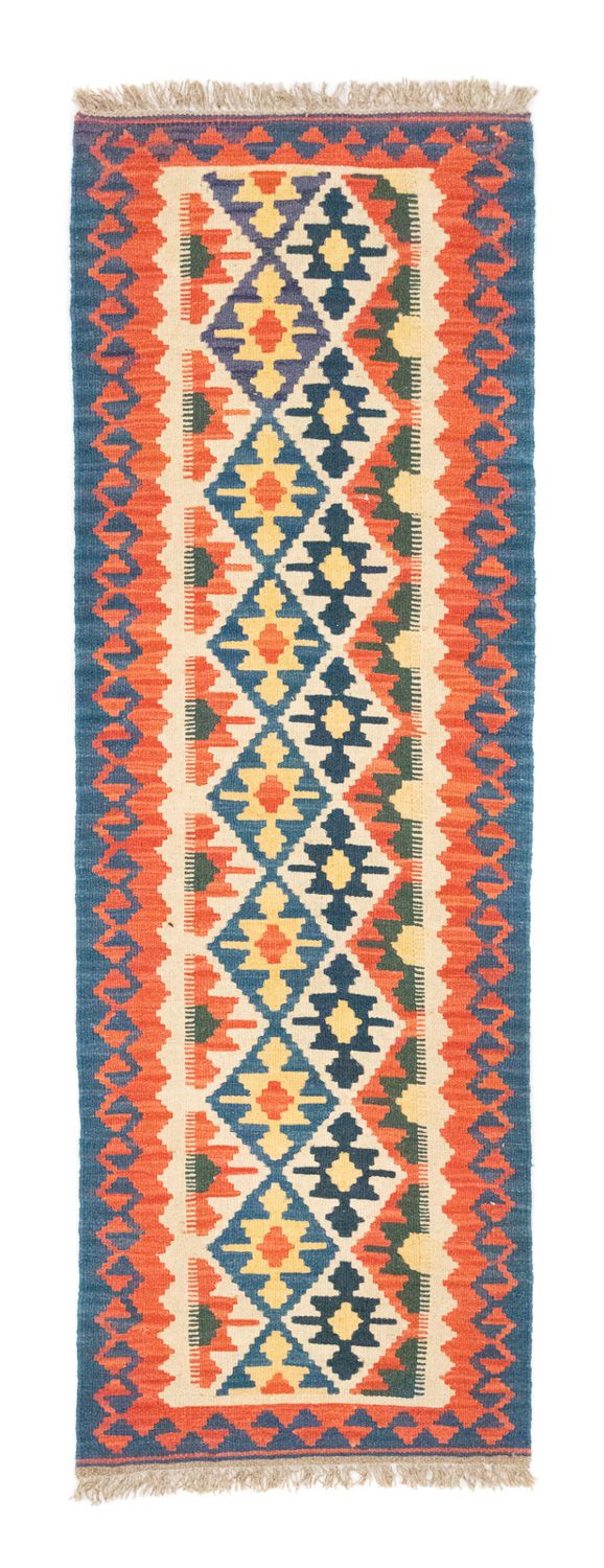 Tappeto corsia Tappeto Kelim - Orientale - 207 x 60 cm - arancione