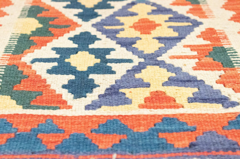 Tappeto corsia Tappeto Kelim - Orientale - 207 x 60 cm - arancione