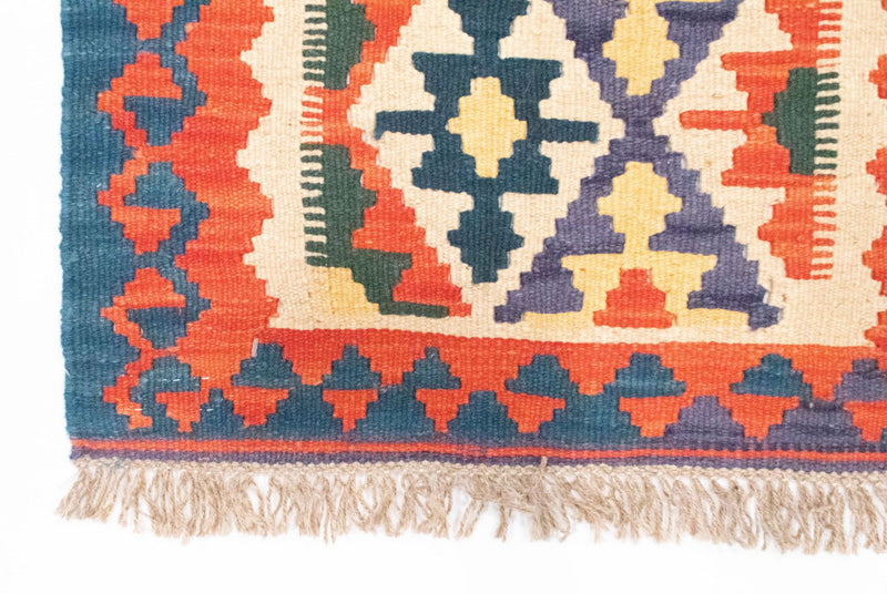 Tappeto corsia Tappeto Kelim - Orientale - 207 x 60 cm - arancione