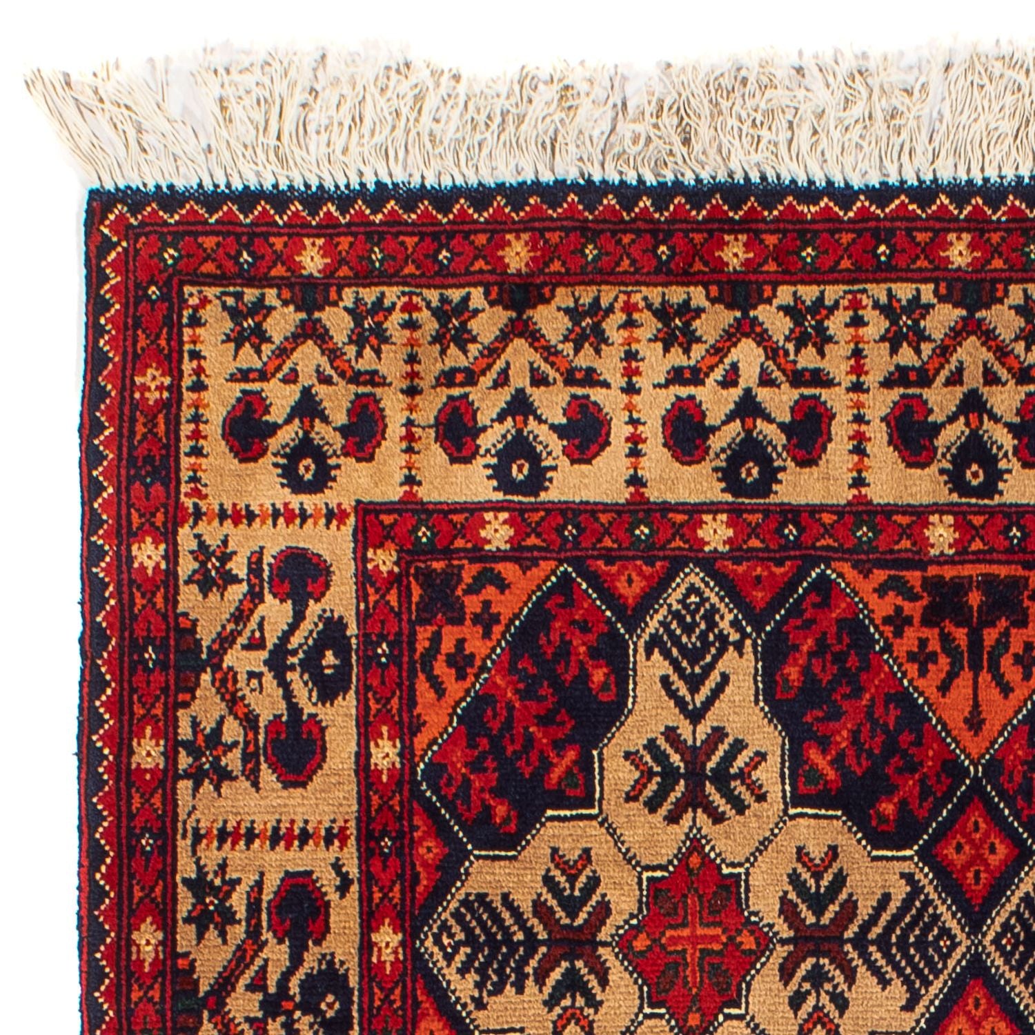 Tappeto afgano - 144 x 98 cm - rosso scuro