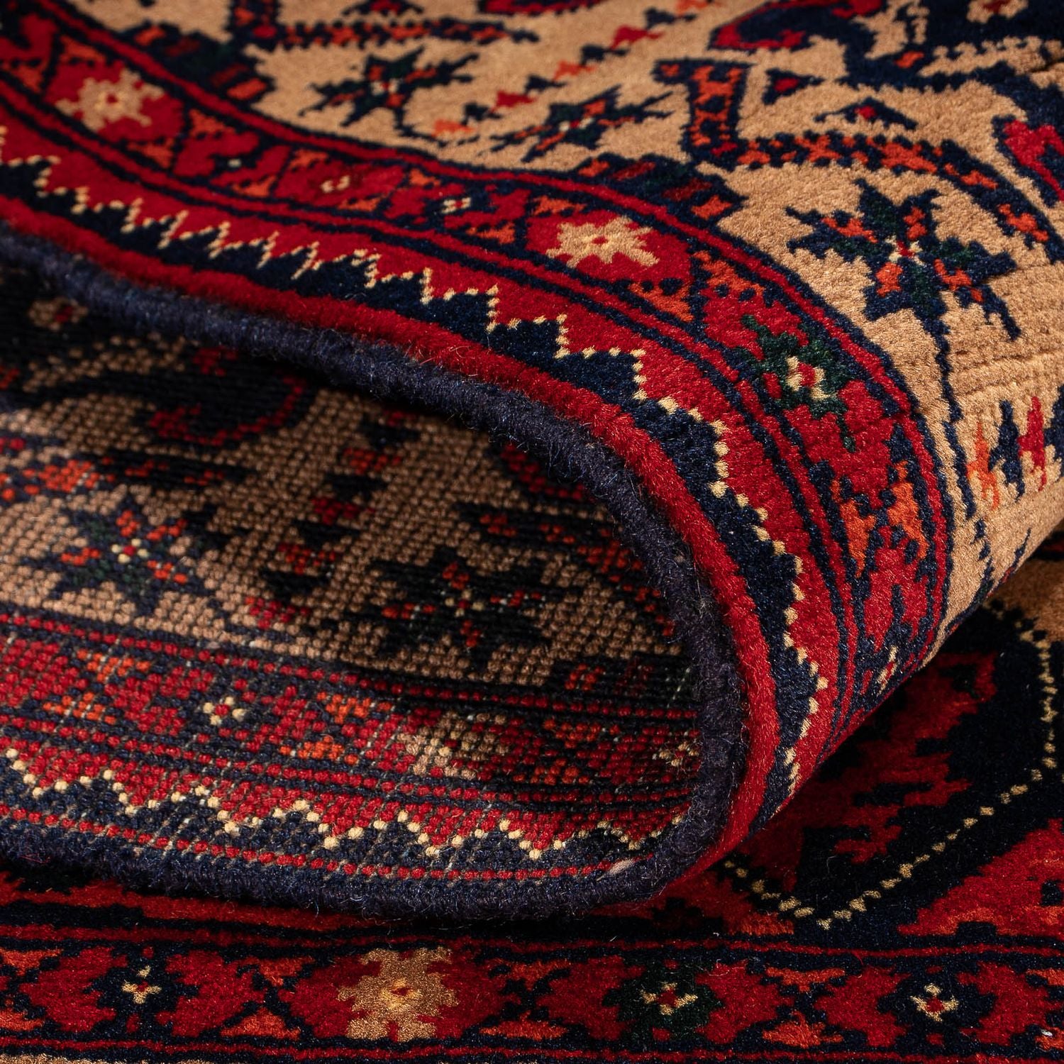 Tappeto afgano - 144 x 98 cm - rosso scuro