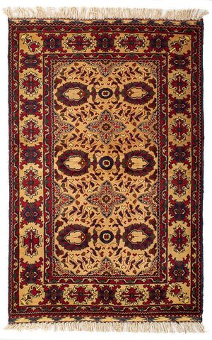 Tappeto afgano - 156 x 101 cm - beige