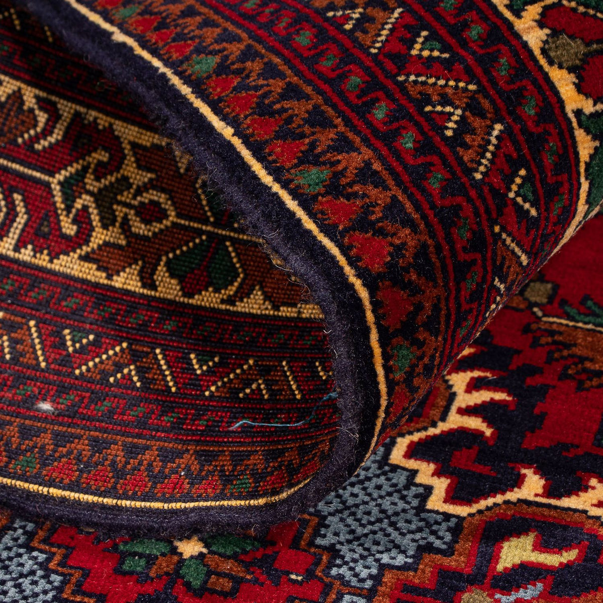 Tappeto afgano - 145 x 93 cm - rosso scuro