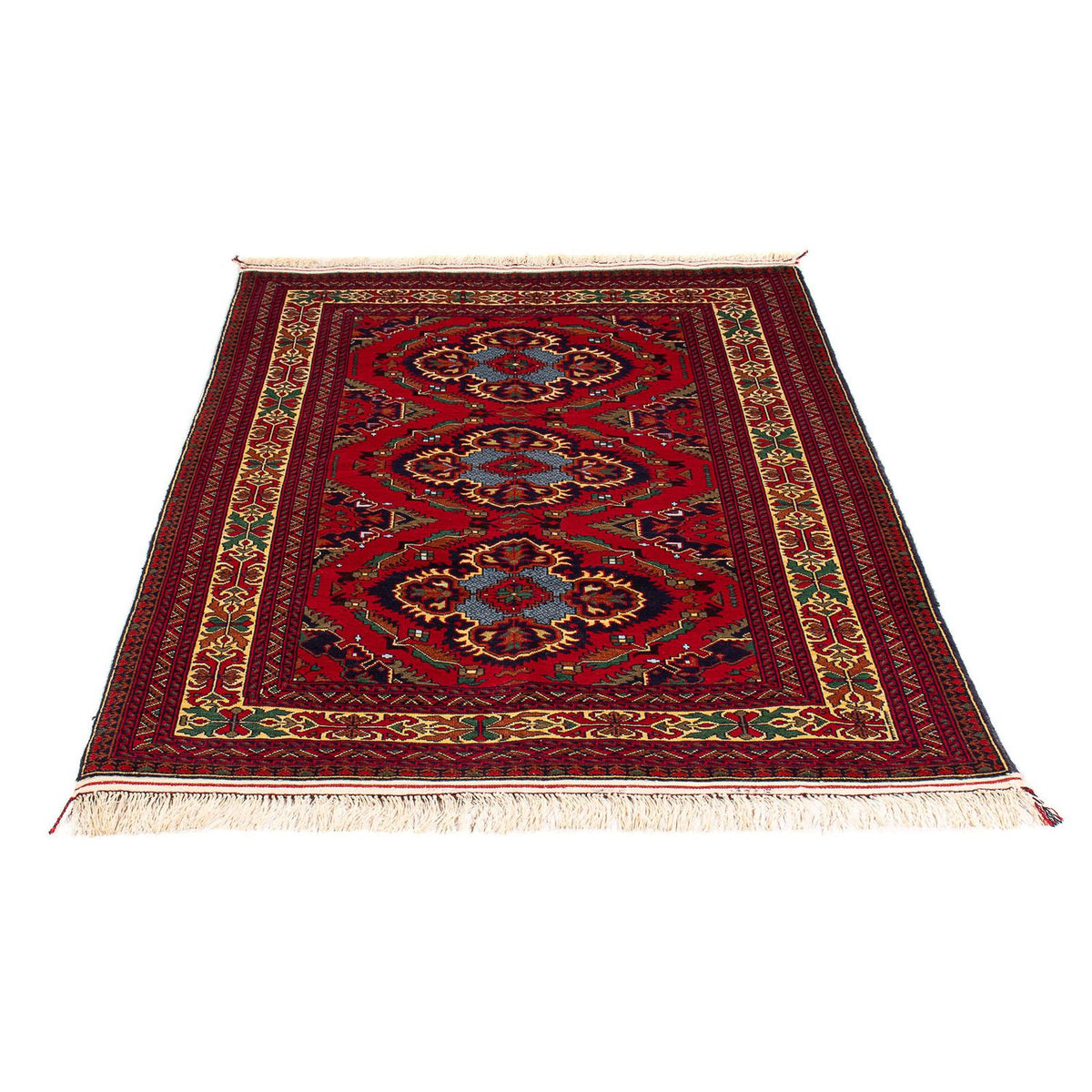 Tappeto afgano - 145 x 93 cm - rosso scuro
