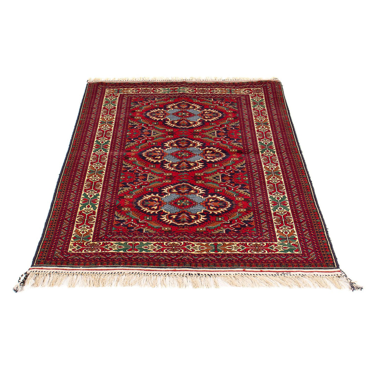 Tappeto afgano - 145 x 93 cm - rosso scuro