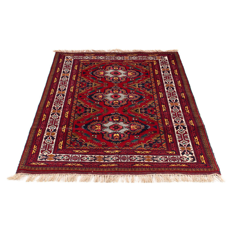 Tappeto afgano - 145 x 93 cm - rosso scuro