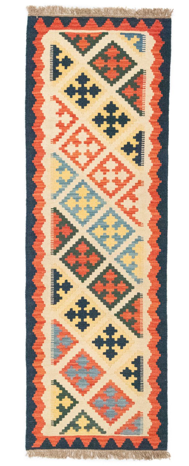 Tappeto corsia Tappeto Kelim - Orientale - 203 x 65 cm - beige