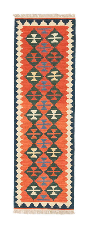 Tappeto corsia Tappeto Kelim - Orientale - 197 x 62 cm - arancione
