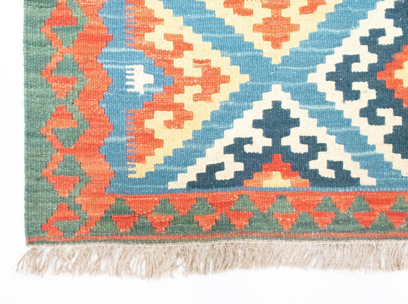 Tappeto corsia Tappeto Kelim - Orientale - 203 x 64 cm - arancione