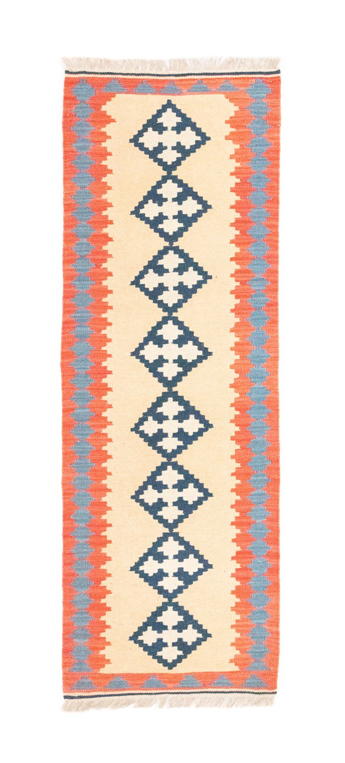 Tappeto corsia Tappeto Kelim - Orientale - 205 x 60 cm - beige