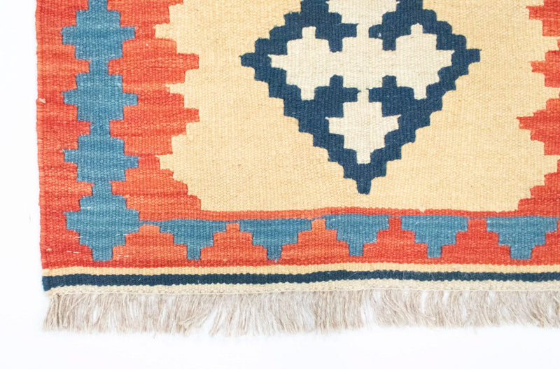 Tappeto corsia Tappeto Kelim - Orientale - 205 x 60 cm - beige