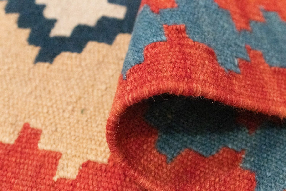 Tappeto corsia Tappeto Kelim - Orientale - 205 x 60 cm - beige