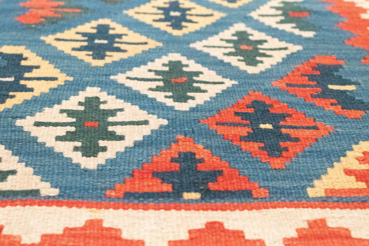 Tappeto corsia Tappeto Kelim - Orientale - 198 x 64 cm - blu