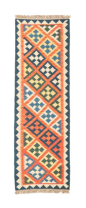 Tappeto corsia Tappeto Kelim - Orientale - 206 x 61 cm - arancione