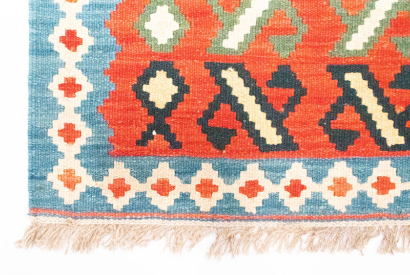 Tappeto corsia Tappeto Kelim - Orientale - 203 x 65 cm - arancione