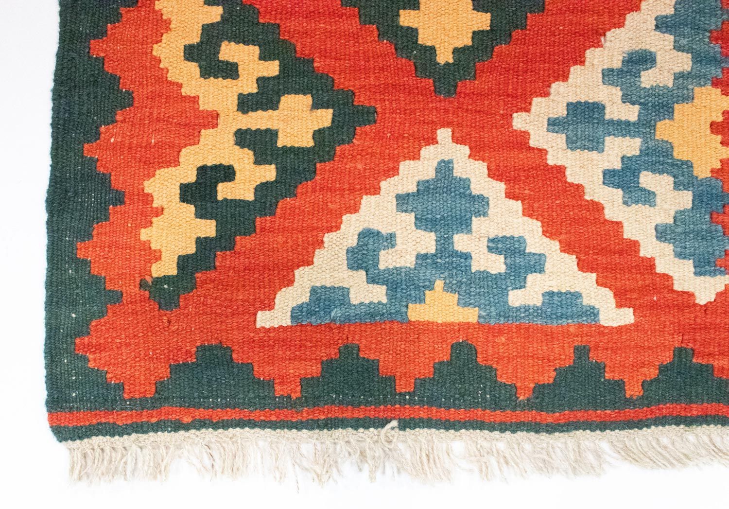 Tappeto corsia Tappeto Kelim - Orientale - 207 x 62 cm - arancione