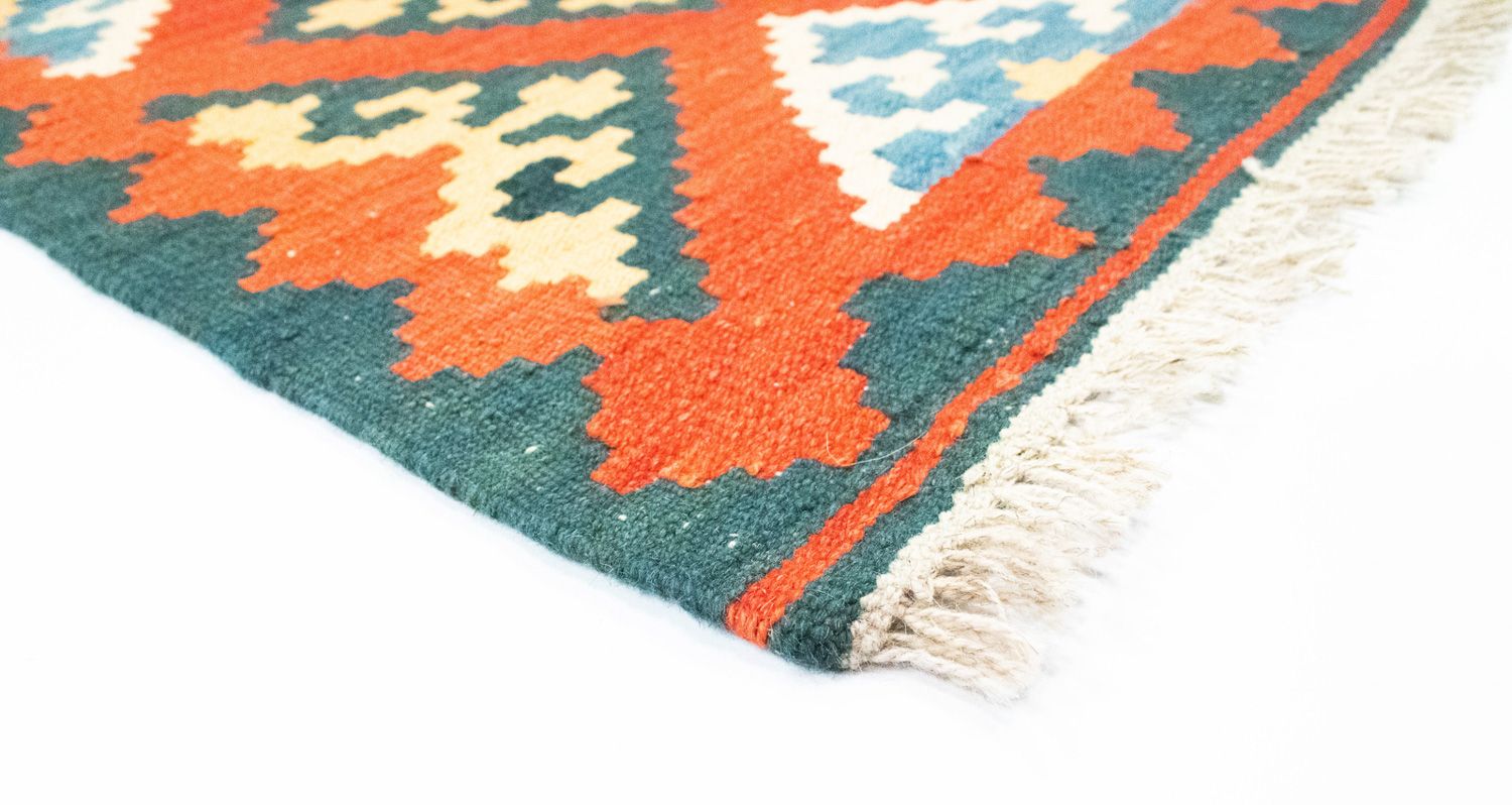 Tappeto corsia Tappeto Kelim - Orientale - 207 x 62 cm - arancione