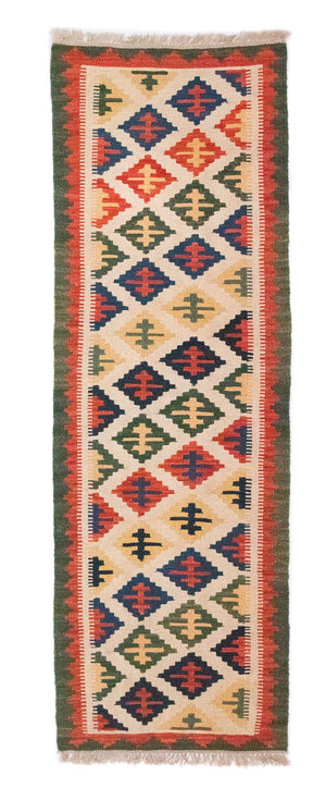 Tappeto corsia Tappeto Kelim - Orientale - 192 x 62 cm - beige