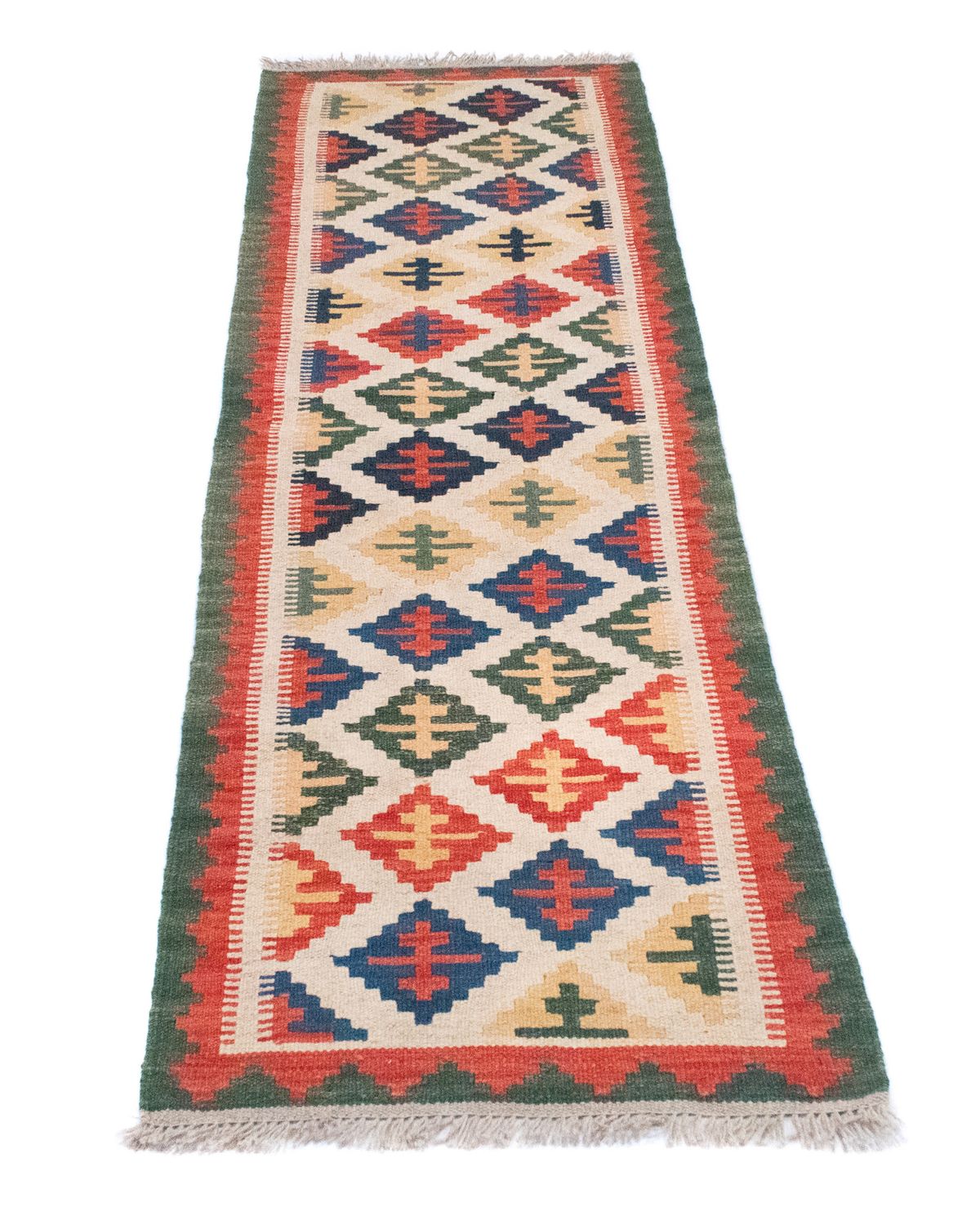 Tappeto corsia Tappeto Kelim - Orientale - 192 x 62 cm - beige