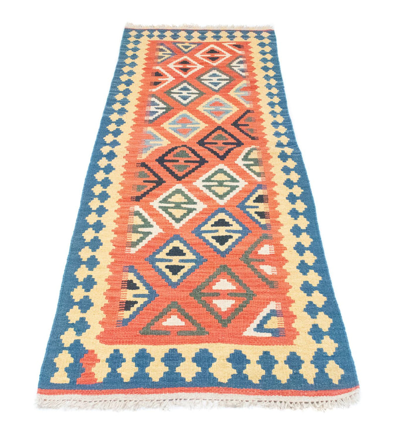 Tappeto corsia Tappeto Kelim - Orientale - 200 x 70 cm - arancione