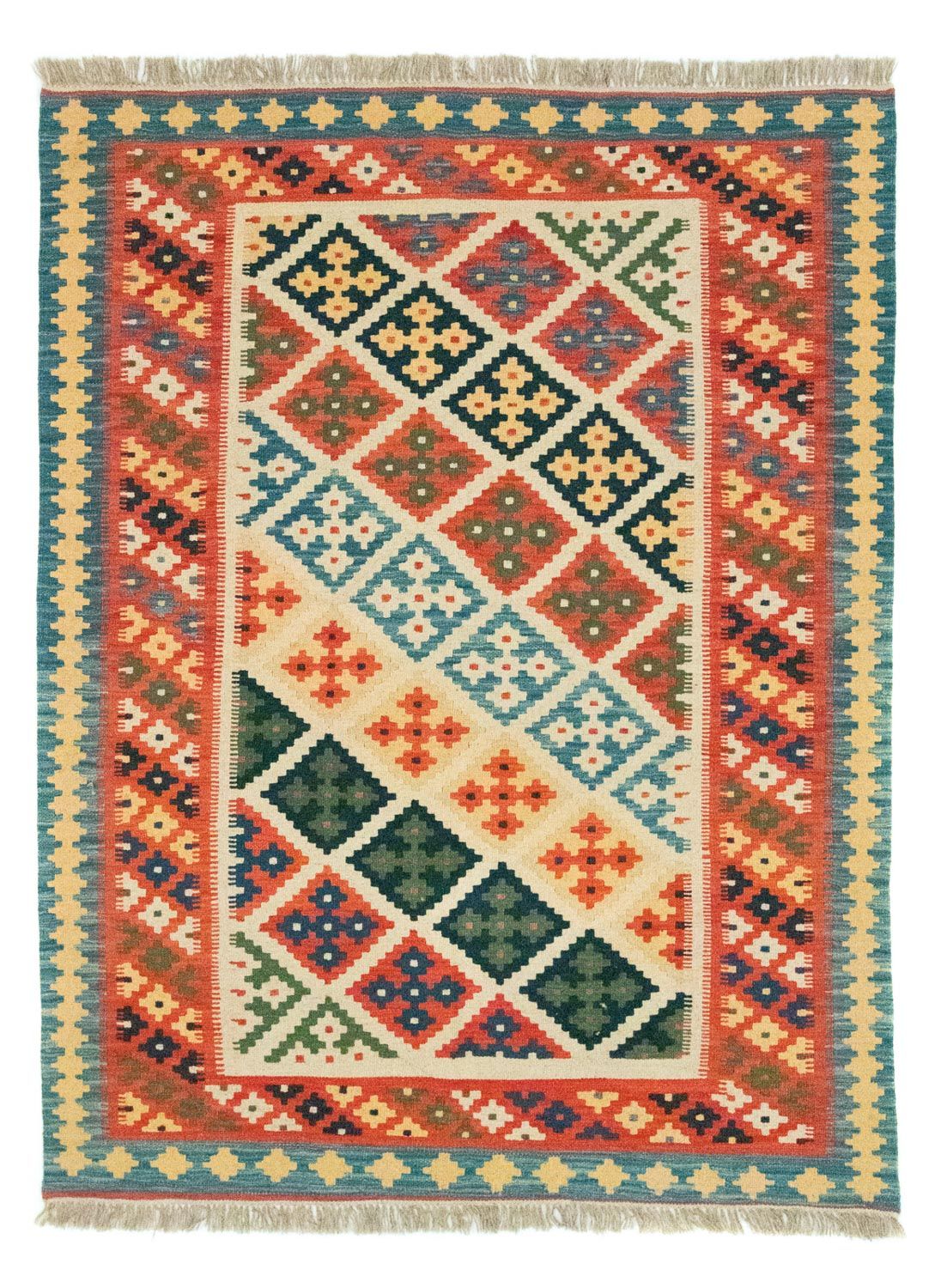 Tappeto Kelim - Orientale - 202 x 153 cm - arancione