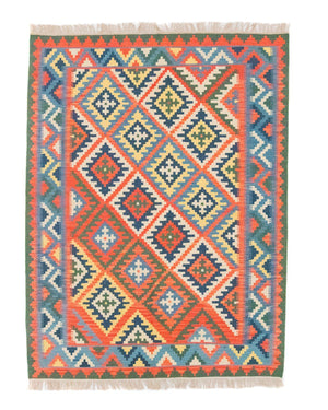 Tappeto Kelim - Orientale - 196 x 150 cm - arancione