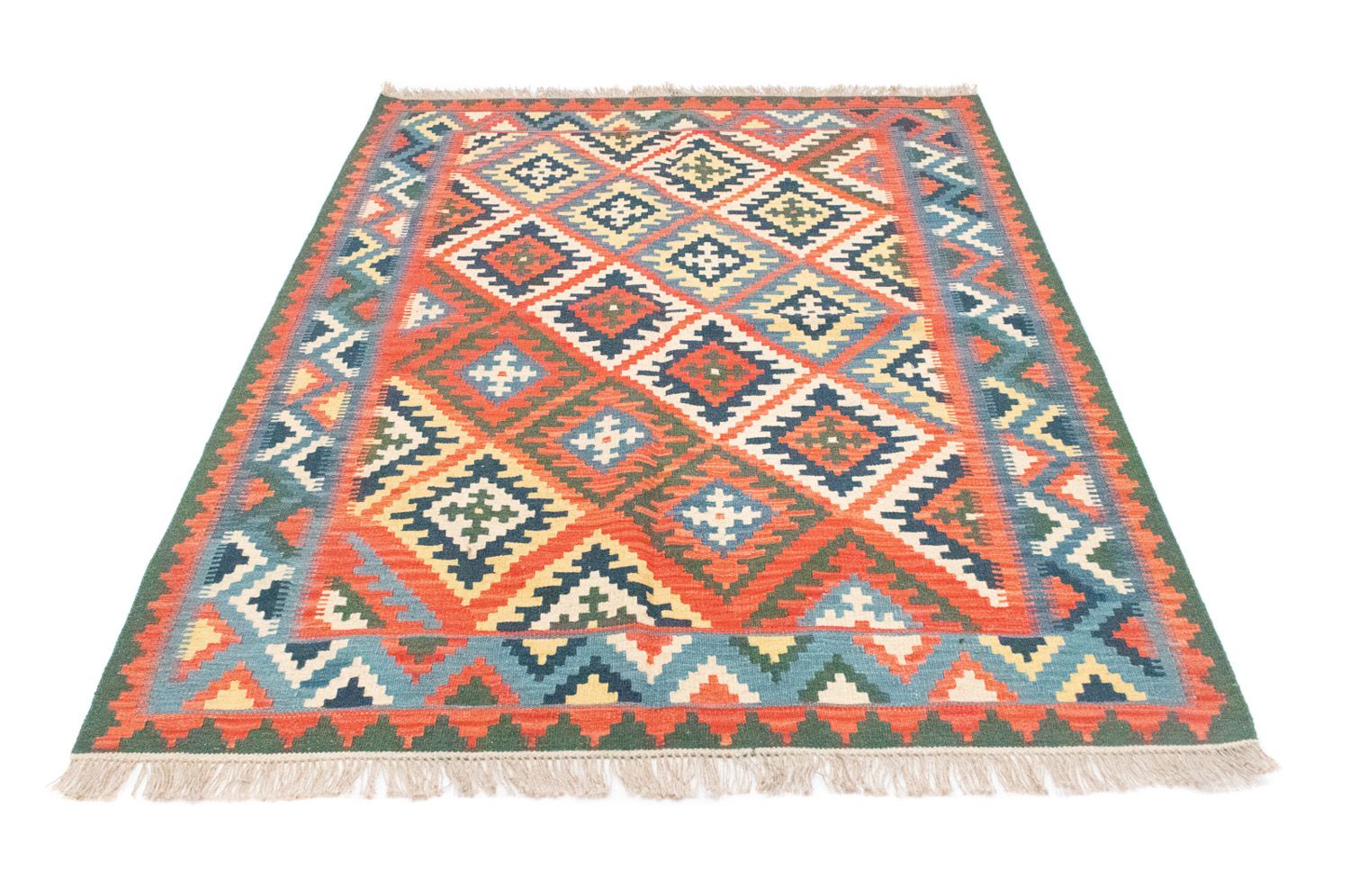 Tappeto Kelim - Orientale - 196 x 150 cm - arancione