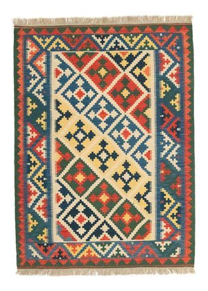 Tappeto Kelim - Orientale - 200 x 147 cm - blu