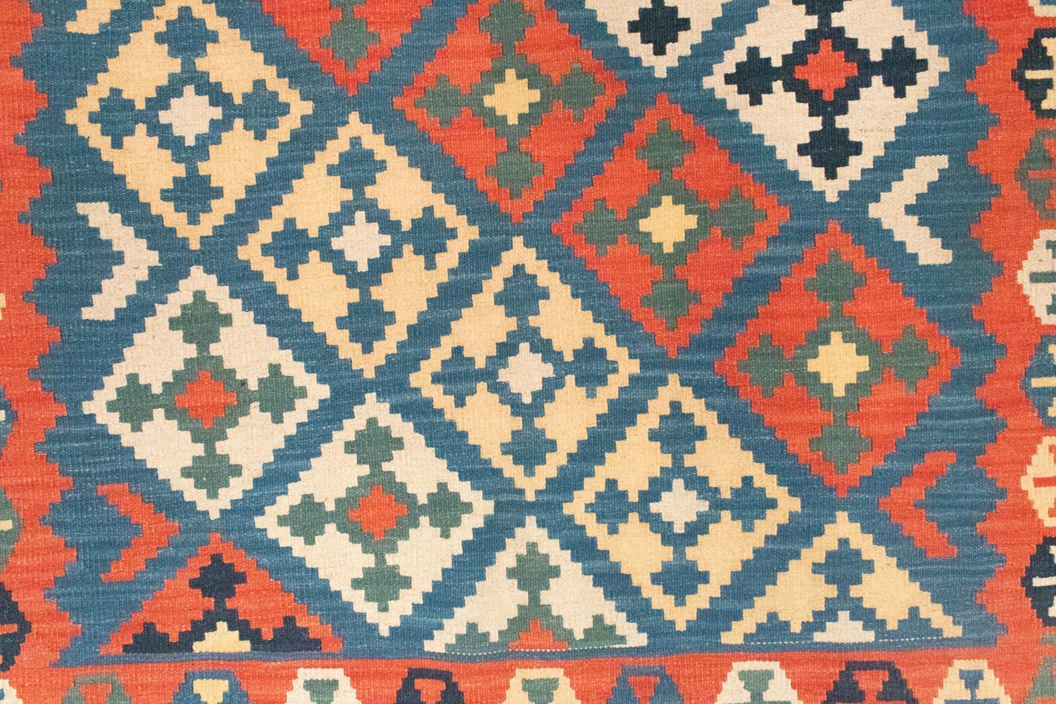 Tappeto Kelim - Orientale - 200 x 155 cm - blu