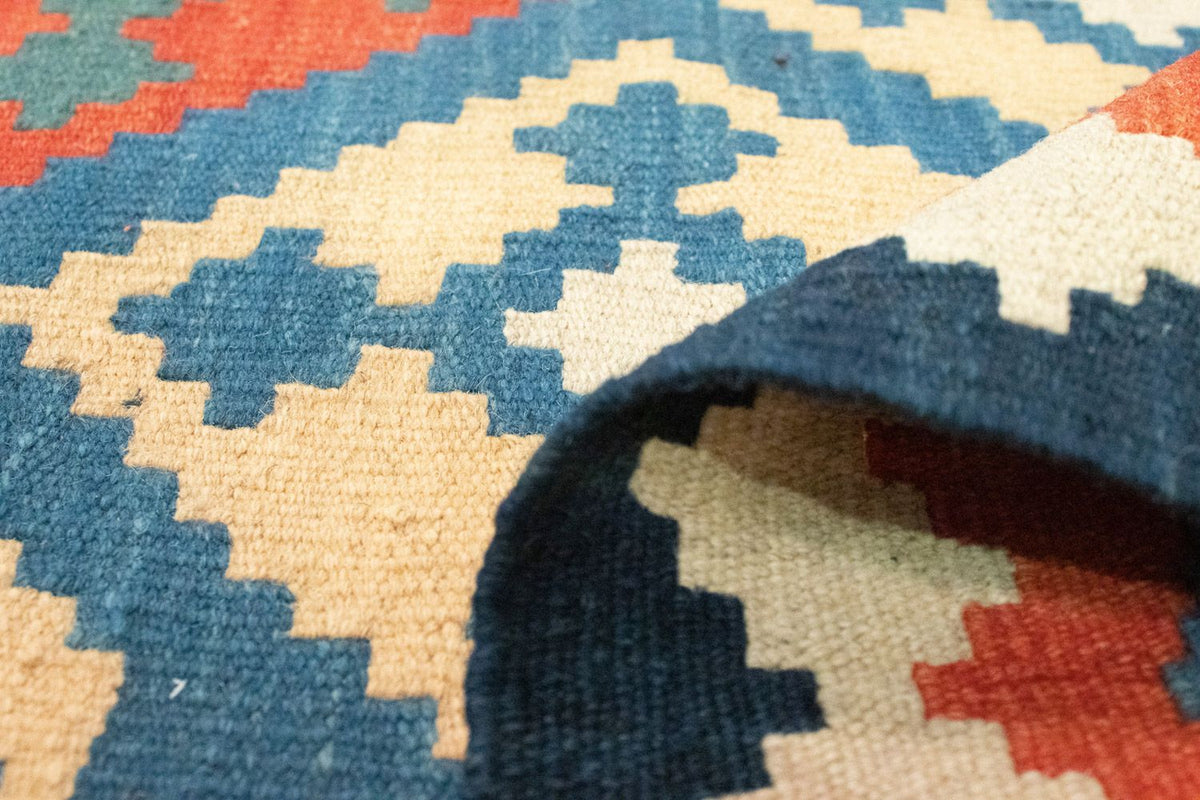 Tappeto Kelim - Orientale - 200 x 155 cm - blu