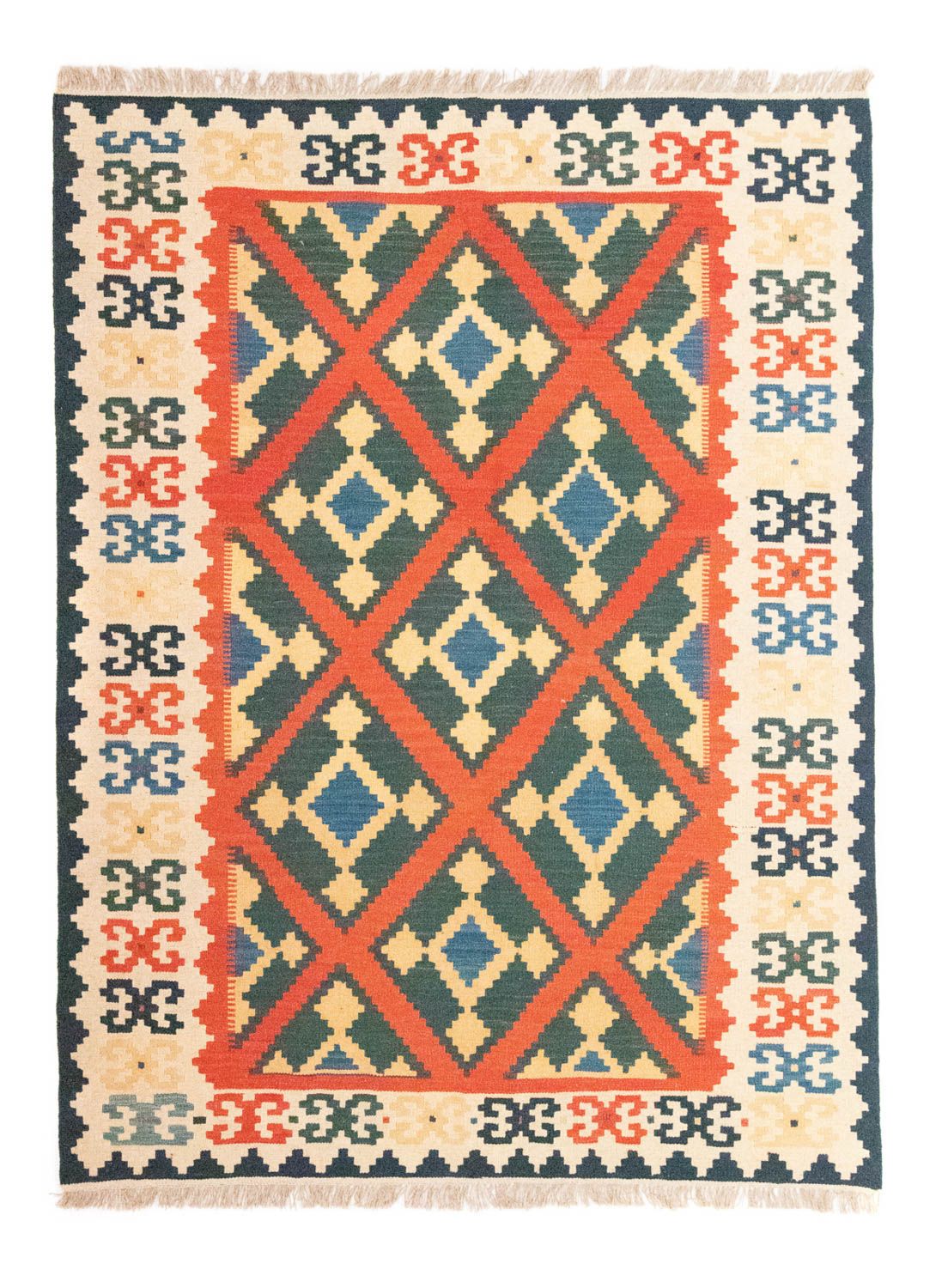 Tappeto Kelim - Orientale - 210 x 155 cm - arancione