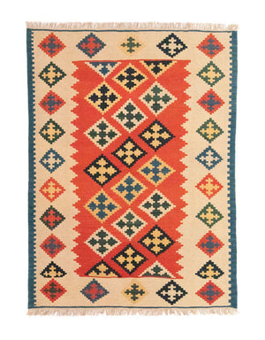 Tappeto Kelim - Orientale - 200 x 148 cm - arancione