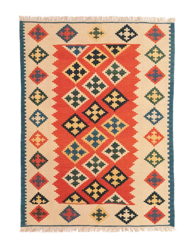Tappeto Kelim - Orientale - 200 x 148 cm - arancione