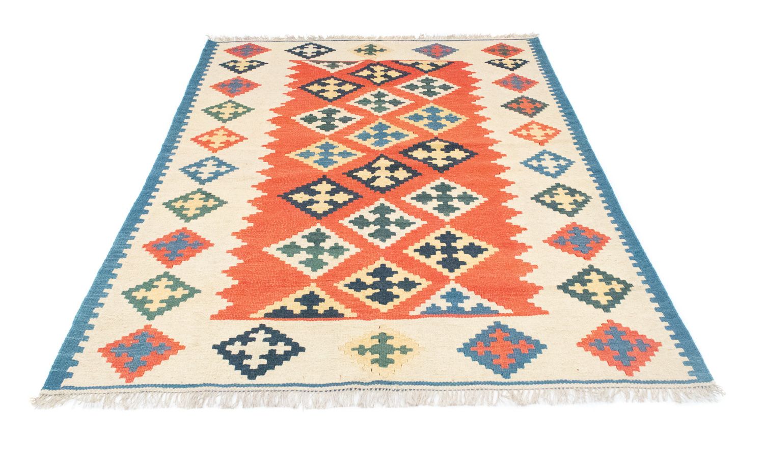 Tappeto Kelim - Orientale - 200 x 148 cm - arancione