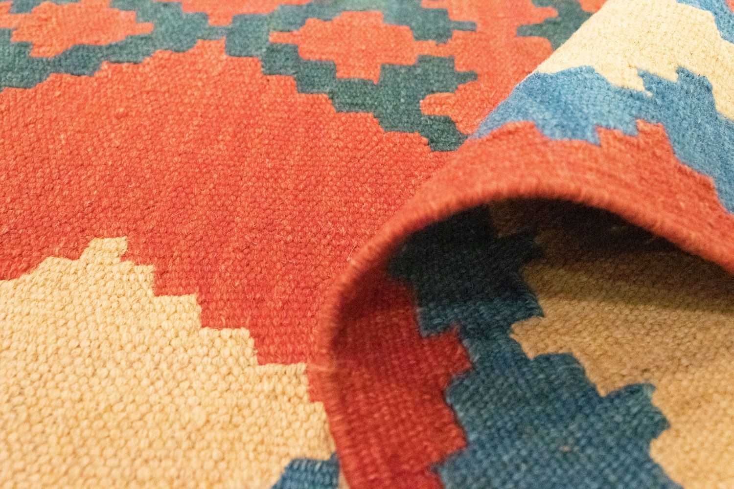 Tappeto Kelim - Orientale - 200 x 150 cm - arancione