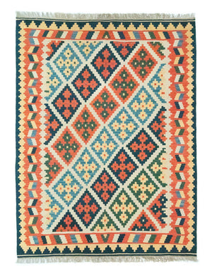 Tappeto Kelim - Orientale - 205 x 157 cm - arancione