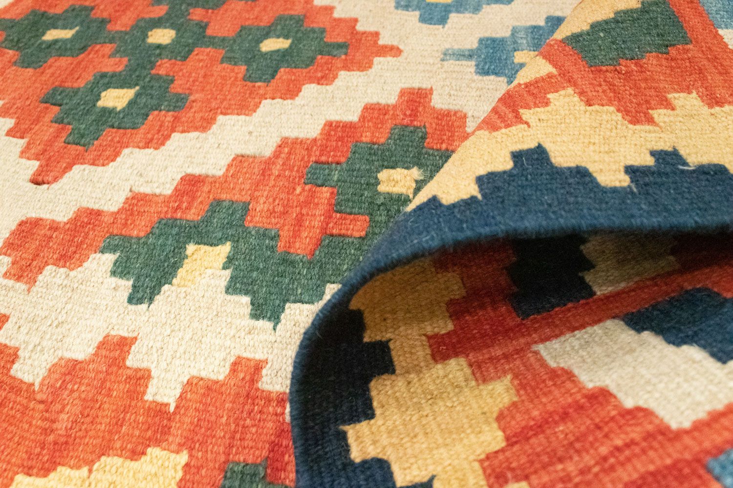 Tappeto Kelim - Orientale - 205 x 157 cm - arancione