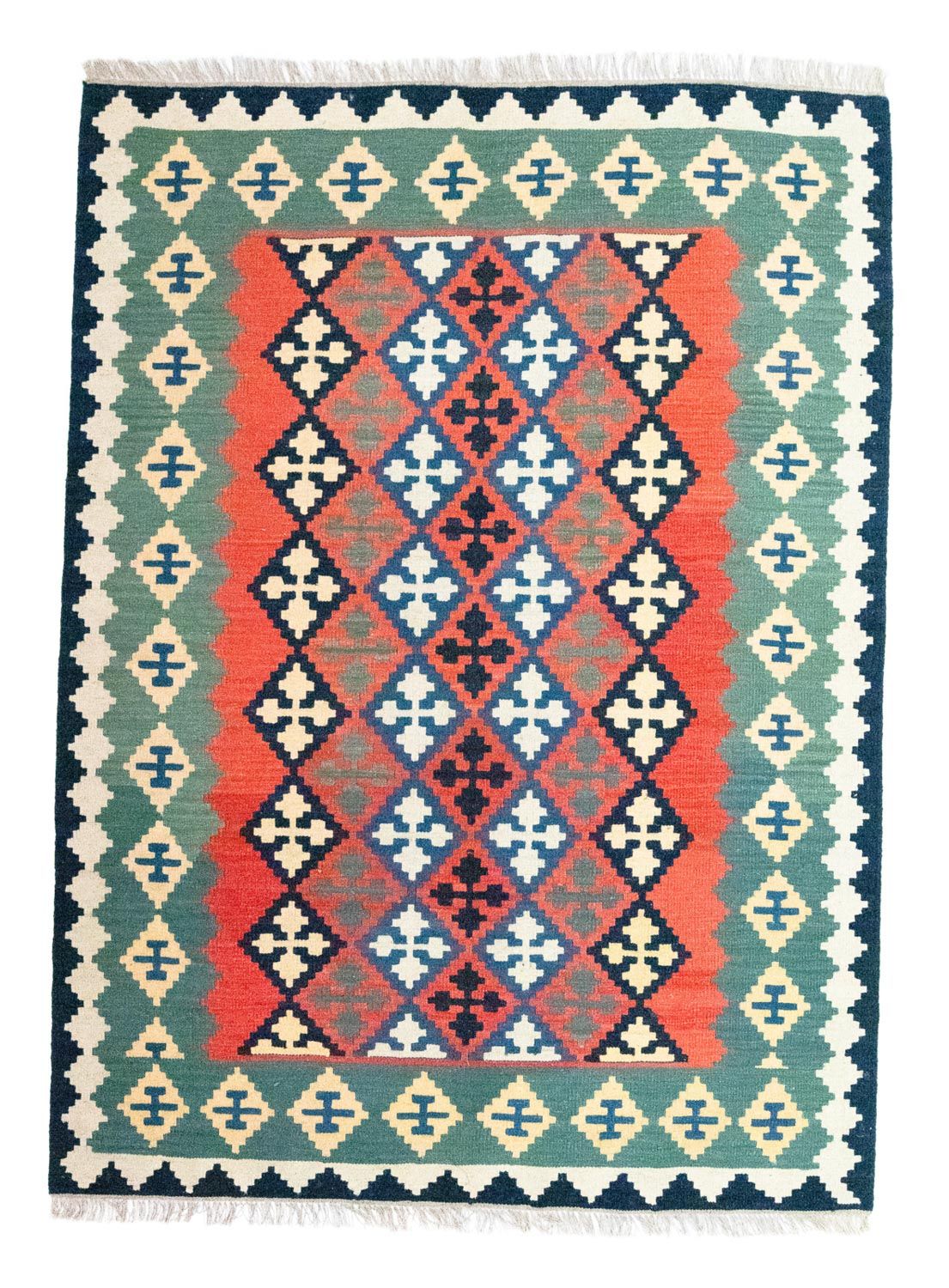 Tappeto Kelim - Orientale - 202 x 150 cm - arancione
