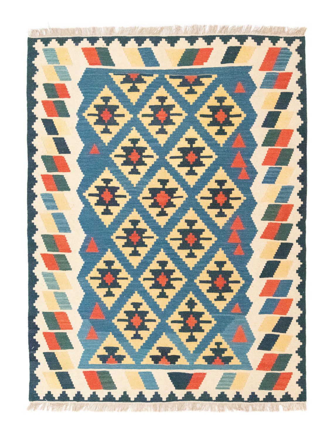 Tappeto Kelim - Orientale - 205 x 156 cm - blu