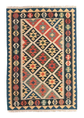 Tappeto Kelim - Orientale - 187 x 126 cm - blu