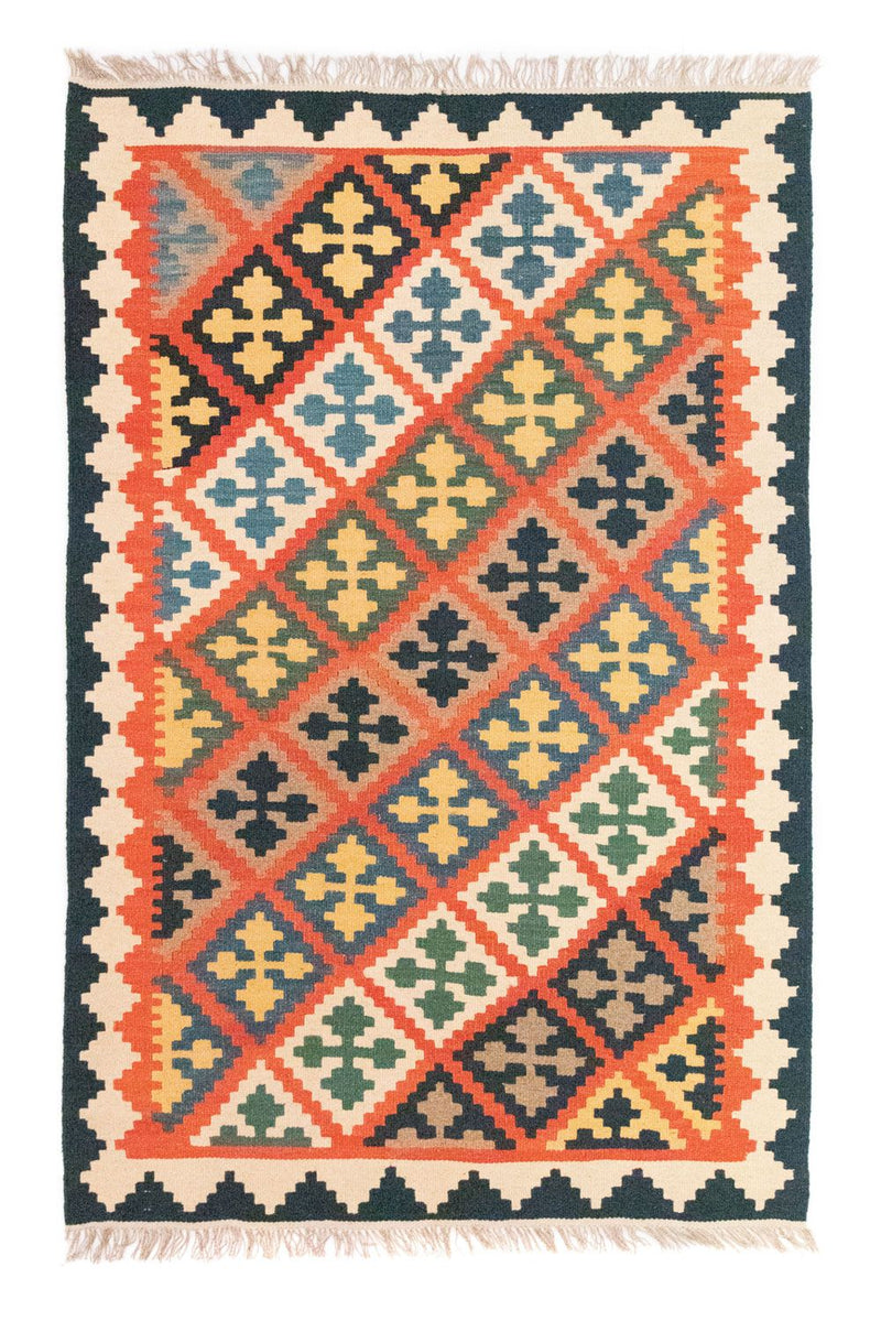 Tappeto Kelim - Orientale - 186 x 119 cm - arancione