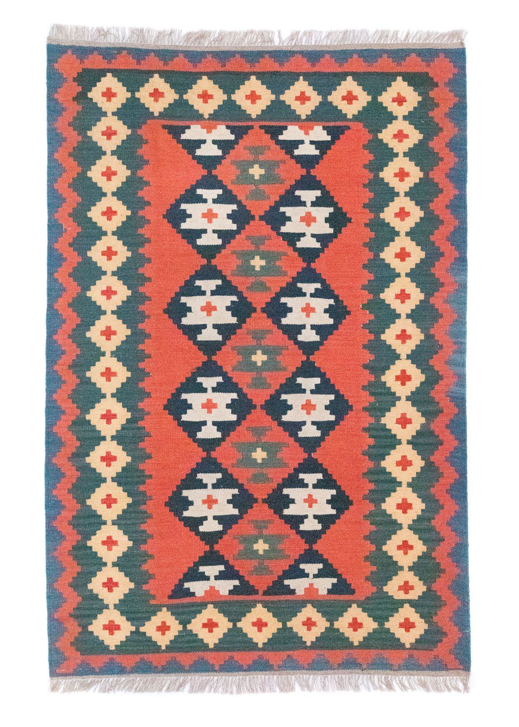 Tappeto Kelim - Orientale - 184 x 120 cm - arancione