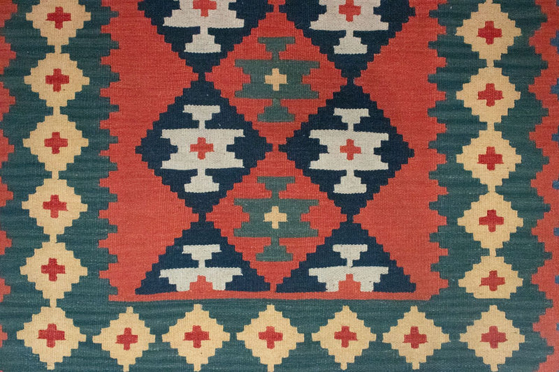 Tappeto Kelim - Orientale - 184 x 120 cm - arancione