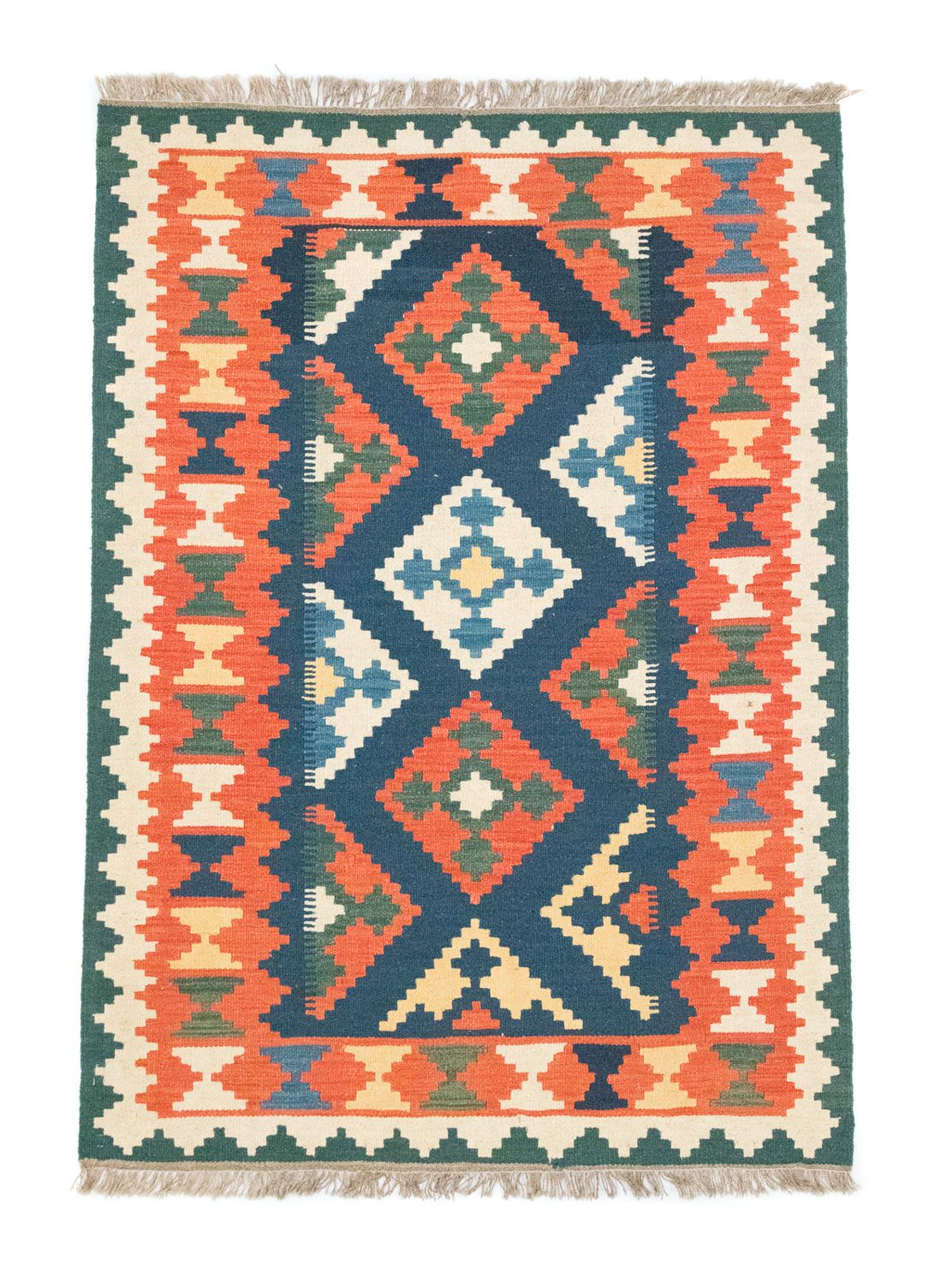 Tappeto Kelim - Orientale - 182 x 130 cm - arancione