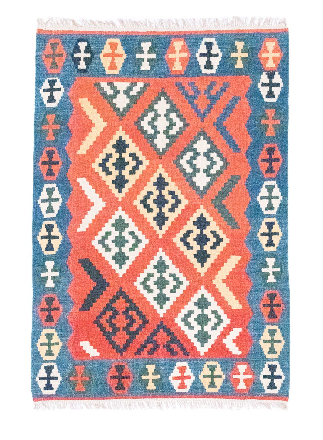 Tappeto Kelim - Orientale - 181 x 126 cm - arancione