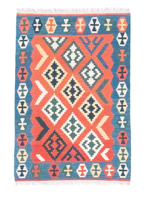 Tappeto Kelim - Orientale - 181 x 126 cm - arancione