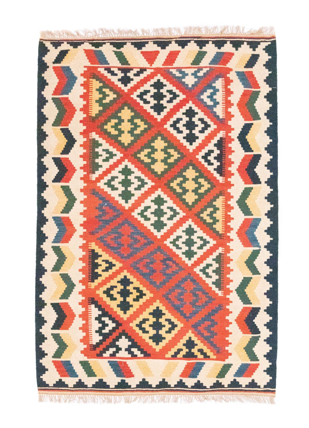 Tappeto Kelim - Orientale - 185 x 125 cm - arancione